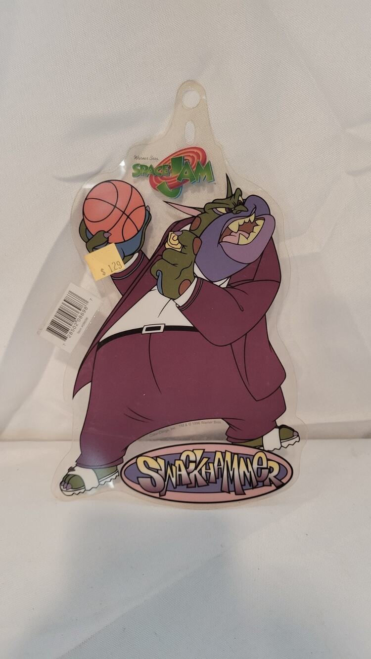 Vintage 1996 Space Jam Swackhammer Color-Clings Window Cling Hanging Decoration
